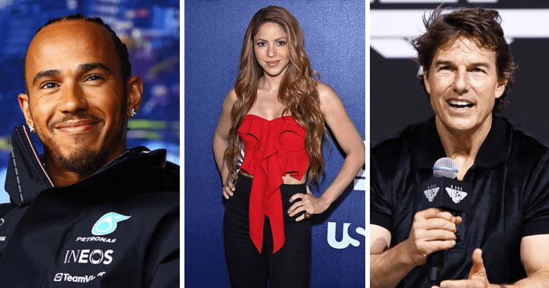 Lewis Hamilton, Shakira and Tom Cruise are said to be in the middle of a love triangle