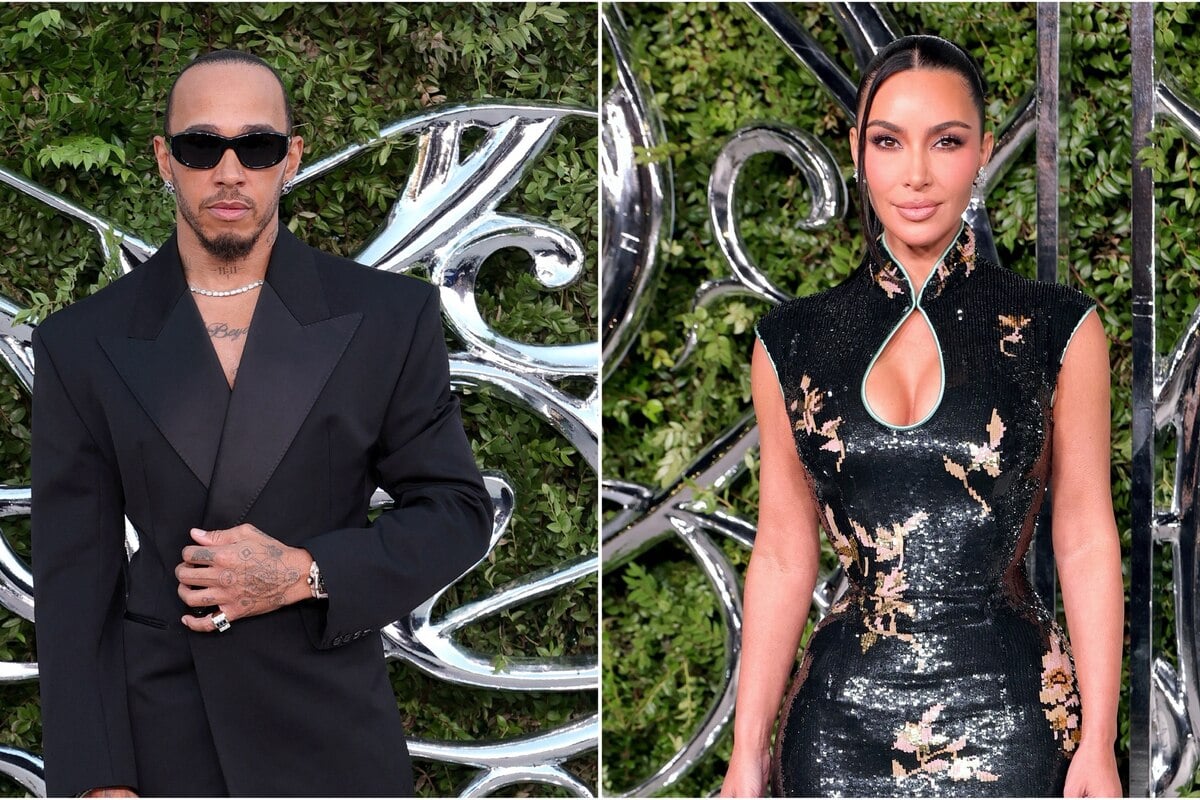 Kim Kardashian, Lewis Hamilton sizzle with style in matching ‘fits as family rumors fly